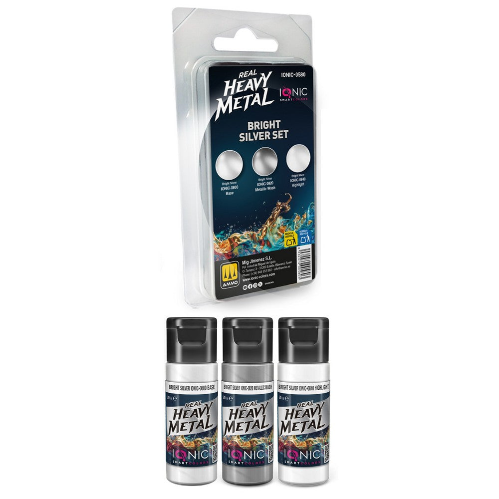 PREORDER IONIC - Real Heavy Metal Bright Silver Set