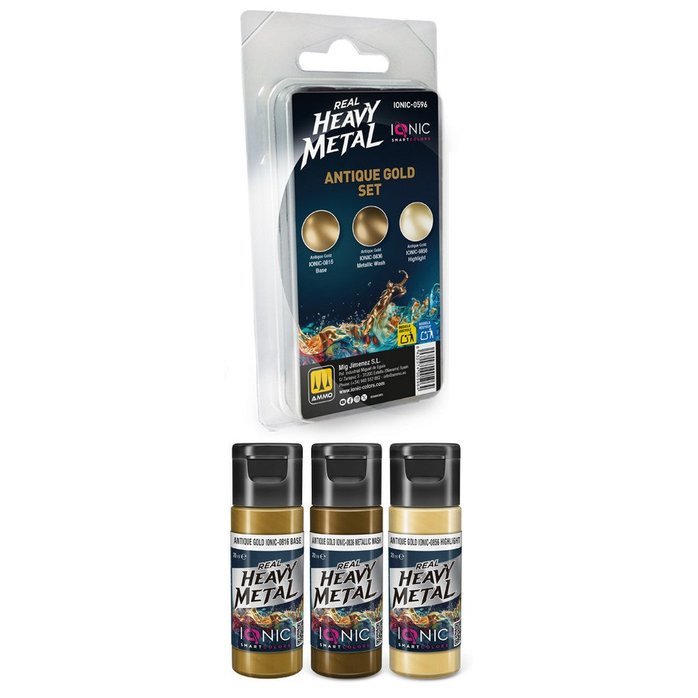 PREORDER IONIC - Real Heavy Metal Antique Gold Set