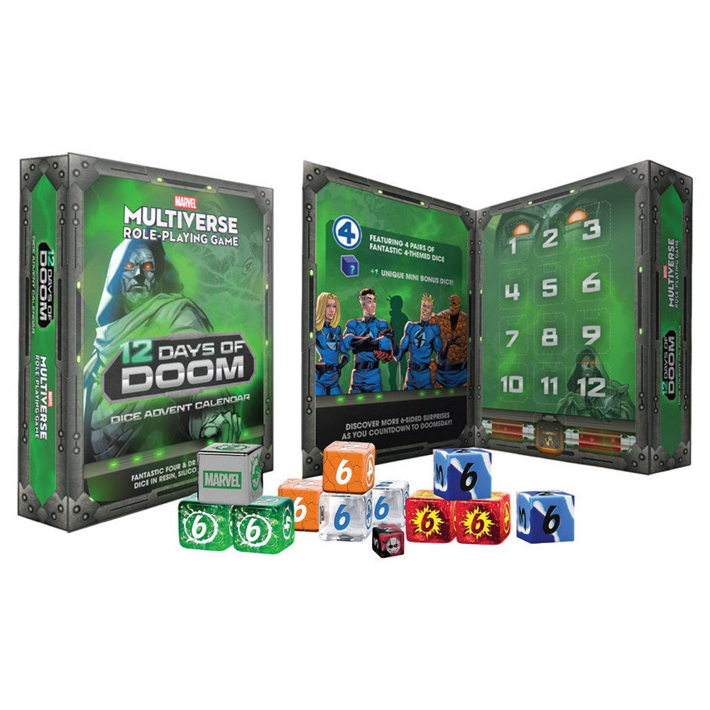 PREORDER Fanroll: Marvel Multiverse RPG 12 Days of Doom Dice Advent Calendar