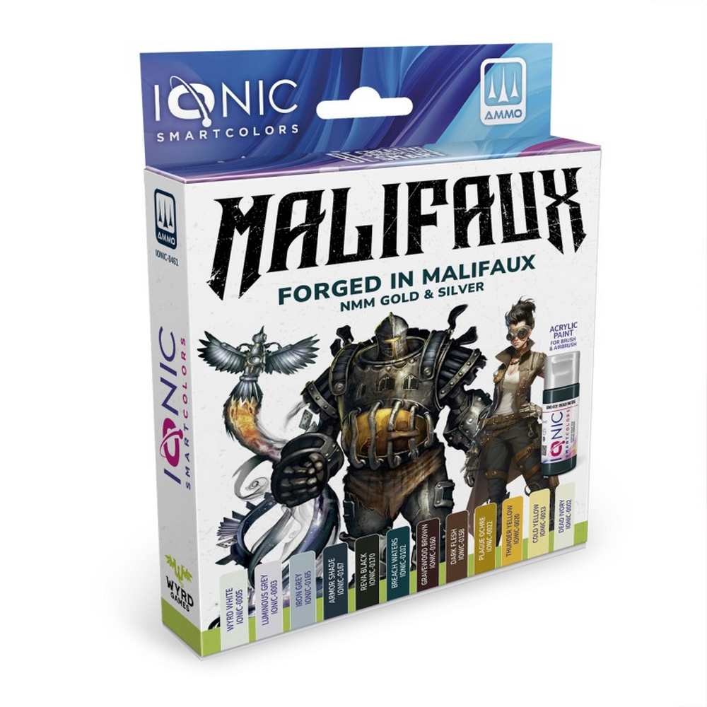 PREORDER IONIC SMART - Set Malifaux Forged in Malifaux NMM Gold and Silver Paint Set