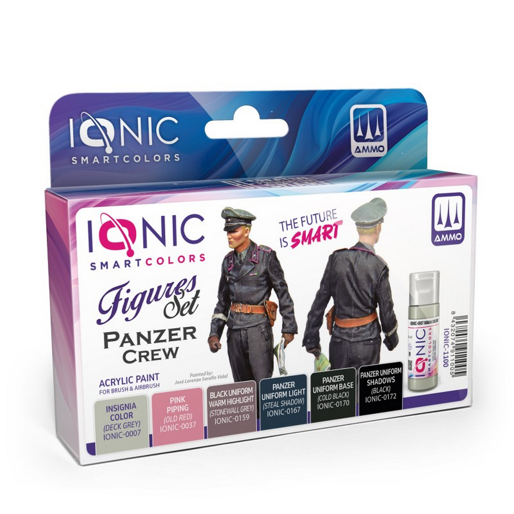 PREORDER IONIC SMART - WWII Panzer Crew Black Uniform Paint Set
