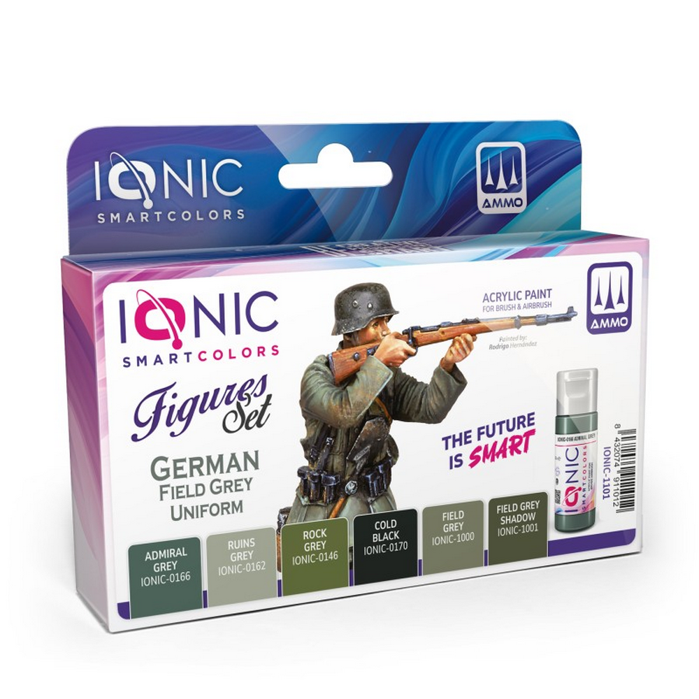 PREORDER IONIC SMART - WWII German Field Grey Uniform Set Paint Set