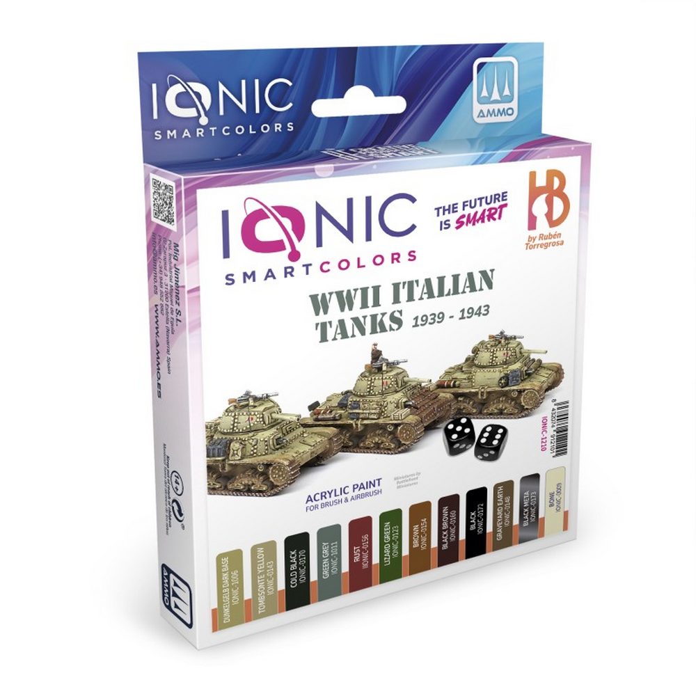 PREORDER IONIC SMART - WWII Italian Armored Tanks 1939-1943 Paint Set