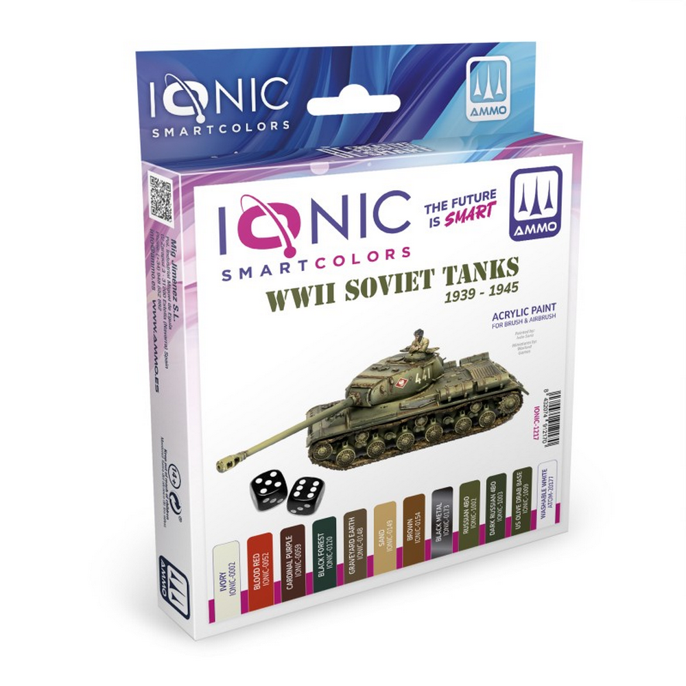 PREORDER IONIC SMART - WWII Soviet Tanks 1939  1945 Paint Set