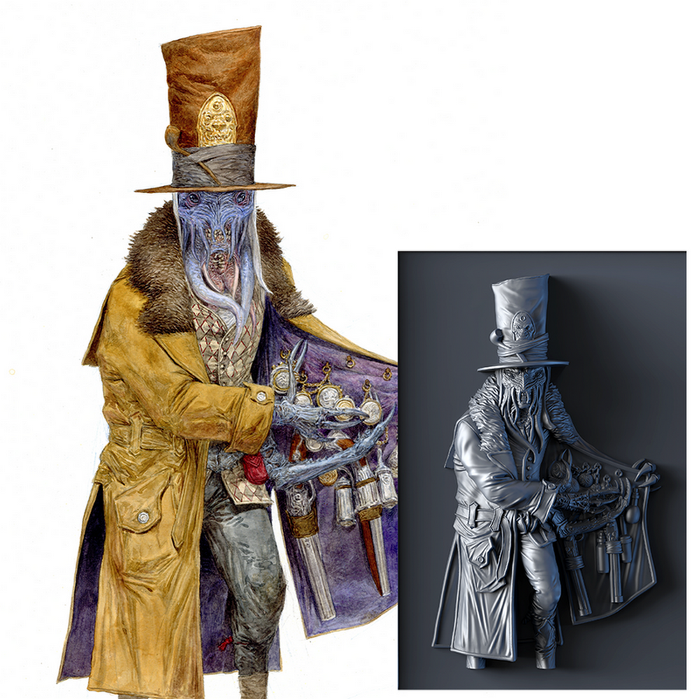 PREORDER Monument Hobbies Texture Trainer Frameables #6 - Sidewinder Slim