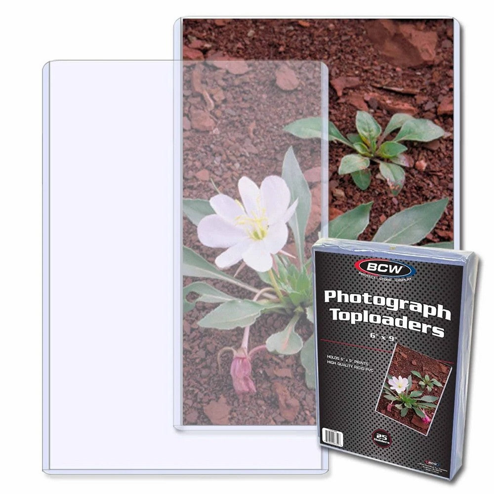 PREORDER BCW - Toploaders - Topload Holder - 6 X 9 25 pack
