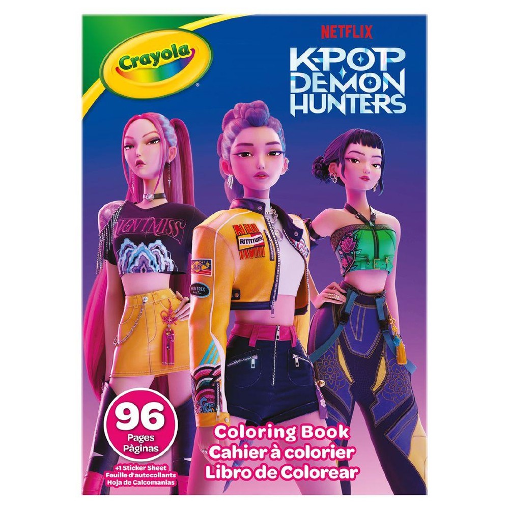Crayola K-Pop Demon Hunters Colouring Book 96pp