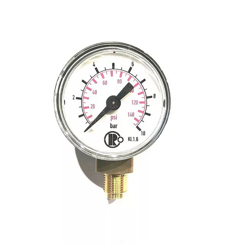 PREORDER H&S Airbrushes - manometer lateral connection - G1/8 to 10 bar / 145psi - for oil-compressors