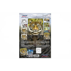 PREORDER H&S Airbrushes - stencil Tiger Wildlife 1 stemplate - ~A4 - solvent resistent