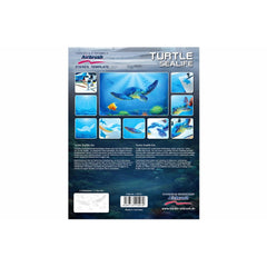 PREORDER H&S Airbrushes - stencil Turtle Sealife 1 template - ~A4 - solvent resistent