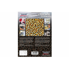 PREORDER H&S Airbrushes - stencil Leopard 1 template - ~A4 - solvent resistent