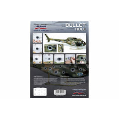 PREORDER H&S Airbrushes - stencil bullet hole 1 template - ~A4 - solvent resistent