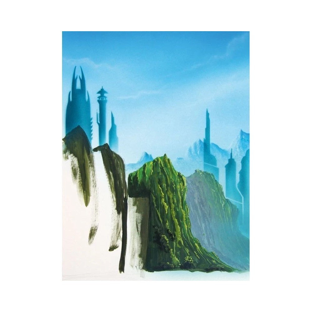 PREORDER H&S Airbrushes - stencil Futuristic Cityscape 2 1 XL template - ~58x96cm - solvent resistent
