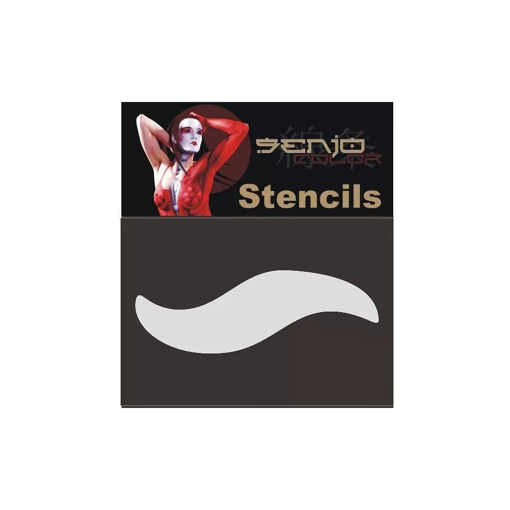 PREORDER H&S Airbrushes - Senjo-Color stencil - 155mm bodyart stencil - character curve 1