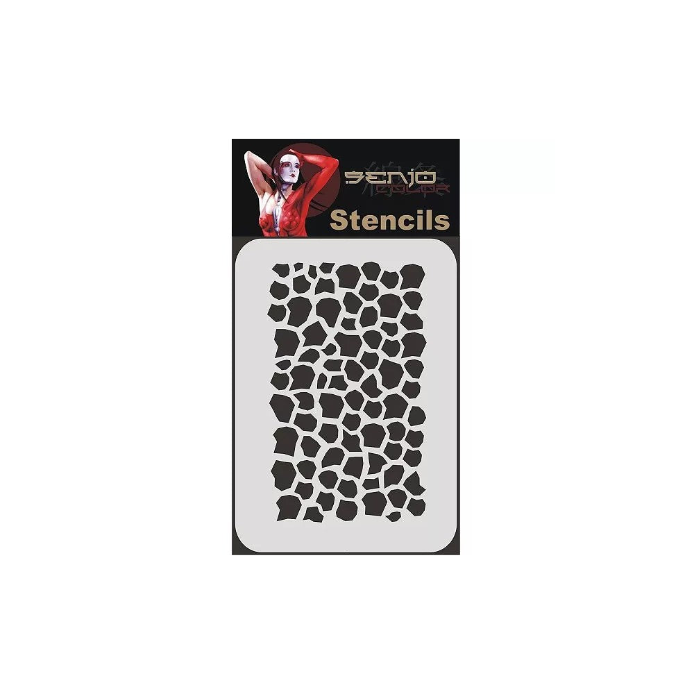 PREORDER H&S Airbrushes - Senjo-Color stencil - A4 bodyart stencil - reptilian 1