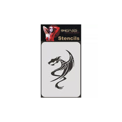 PREORDER H&S Airbrushes - Senjo-Color stencil - A4 bodyart stencil - dragon 1