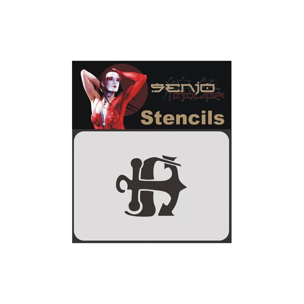 PREORDER H&S Airbrushes - Senjo-Color stencil - A6 bodyart stencil - anchor 3