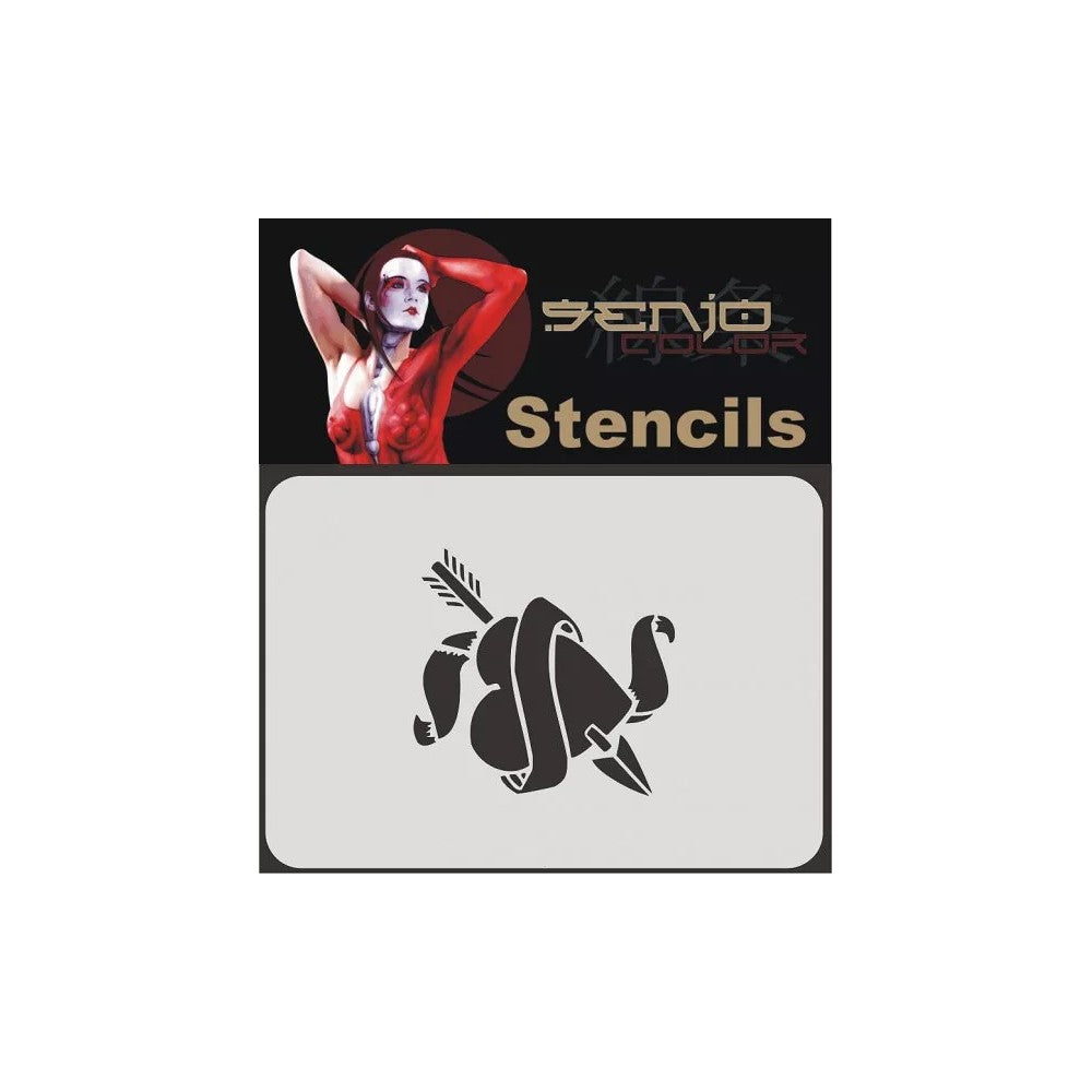 PREORDER H&S Airbrushes - Senjo-Color stencil - A6 bodyart stencil - heart