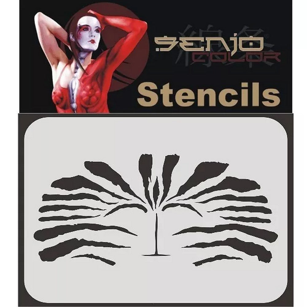 PREORDER H&S Airbrushes - Senjo-Color stencil - A4 Face ART stencil - fantasy face 2