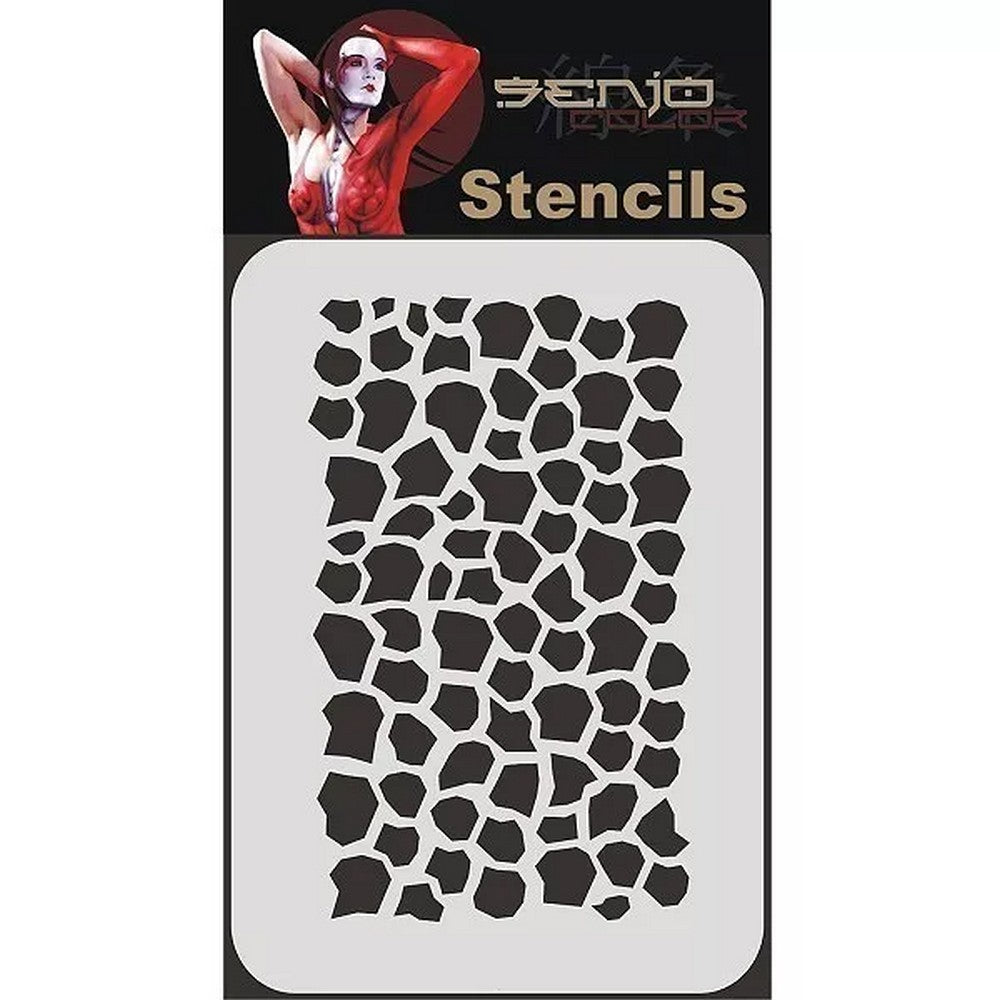 PREORDER H&S Airbrushes - Senjo-Color Stencil - A5 Bodyart Stencil - reptiles 1