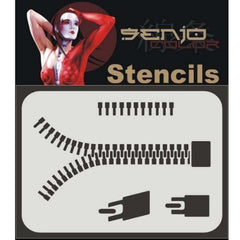 PREORDER H&S Airbrushes - Senjo-Color Stencil - A5 Bodyart Stencil - zipp