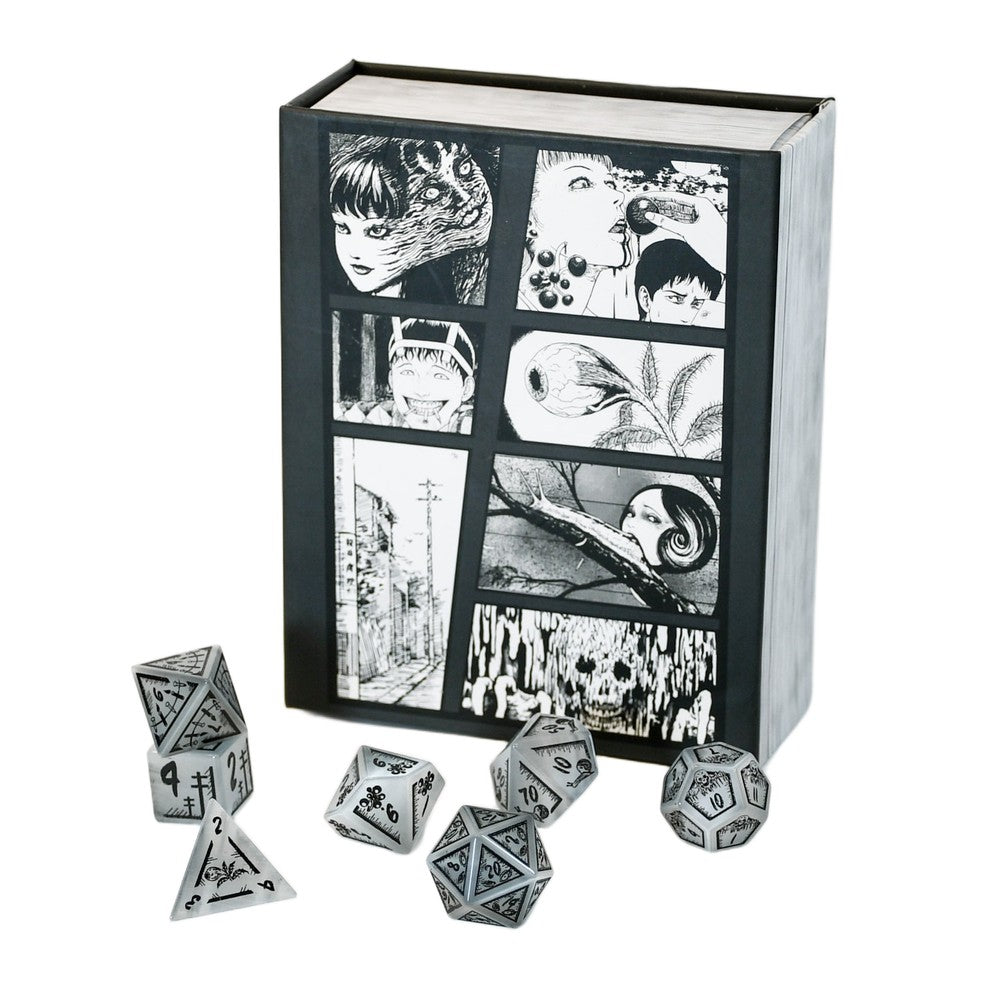 PREORDER Junji Ito Grey Cats Eye Stone Dice Set
