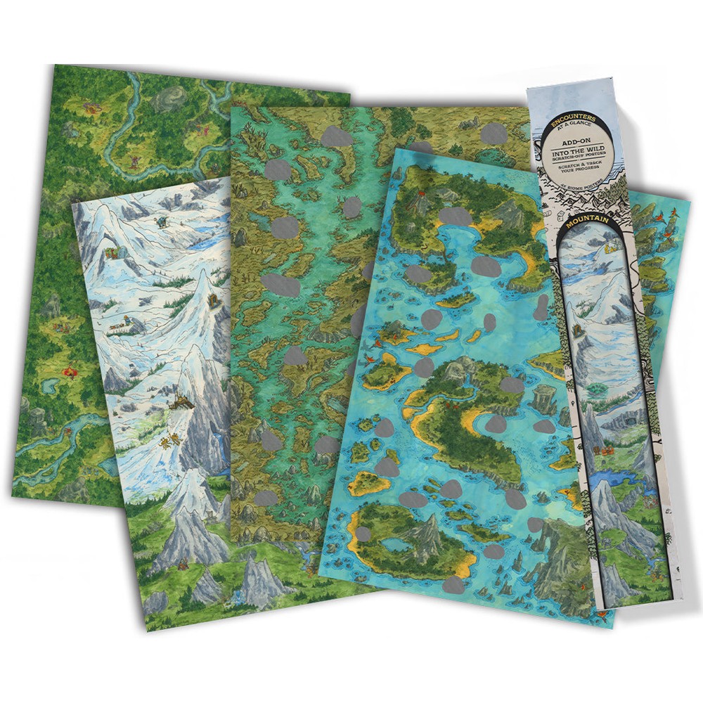 PREORDER Encounters at a Glance Encounter: Into the Wild: Biome Poster Set - Scratch-Off Edition