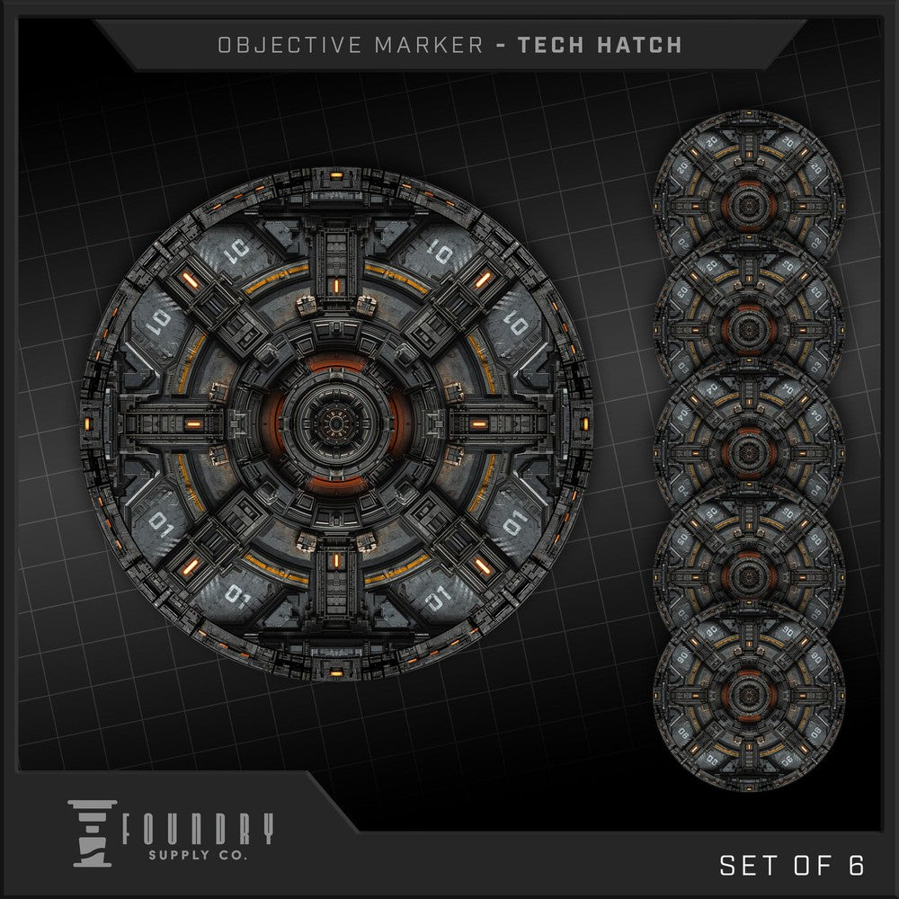 PREORDER Foundry Supply - Objective Marker - Tech Hatch (7.5 Round)