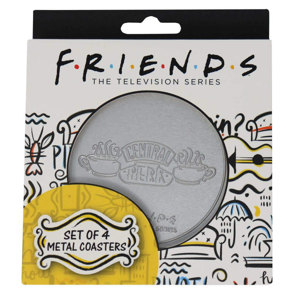 PREORDER Friends Set of 4 Embossed Metal Coasters