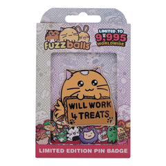 PREORDER Fuzzballs Whisky Will Work 4 Treats Pin Badge - Limited Edition