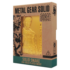 PREORDER Metal Gear Solid 2 24k Gold Plated Snake Ingot - Limited Edition