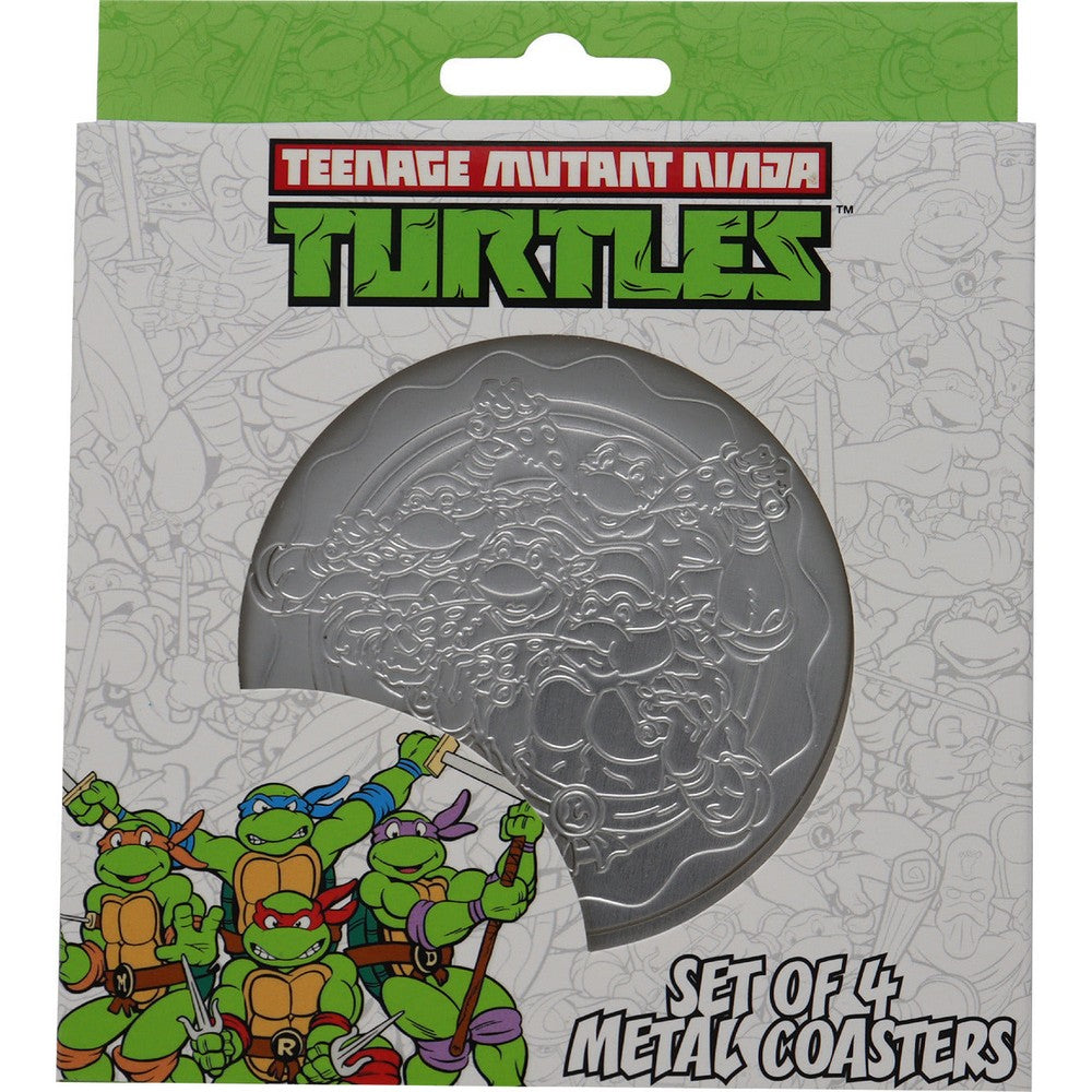 PREORDER Teenage Mutant Ninja Turtles Set of 4 Embossed Metal Coasters