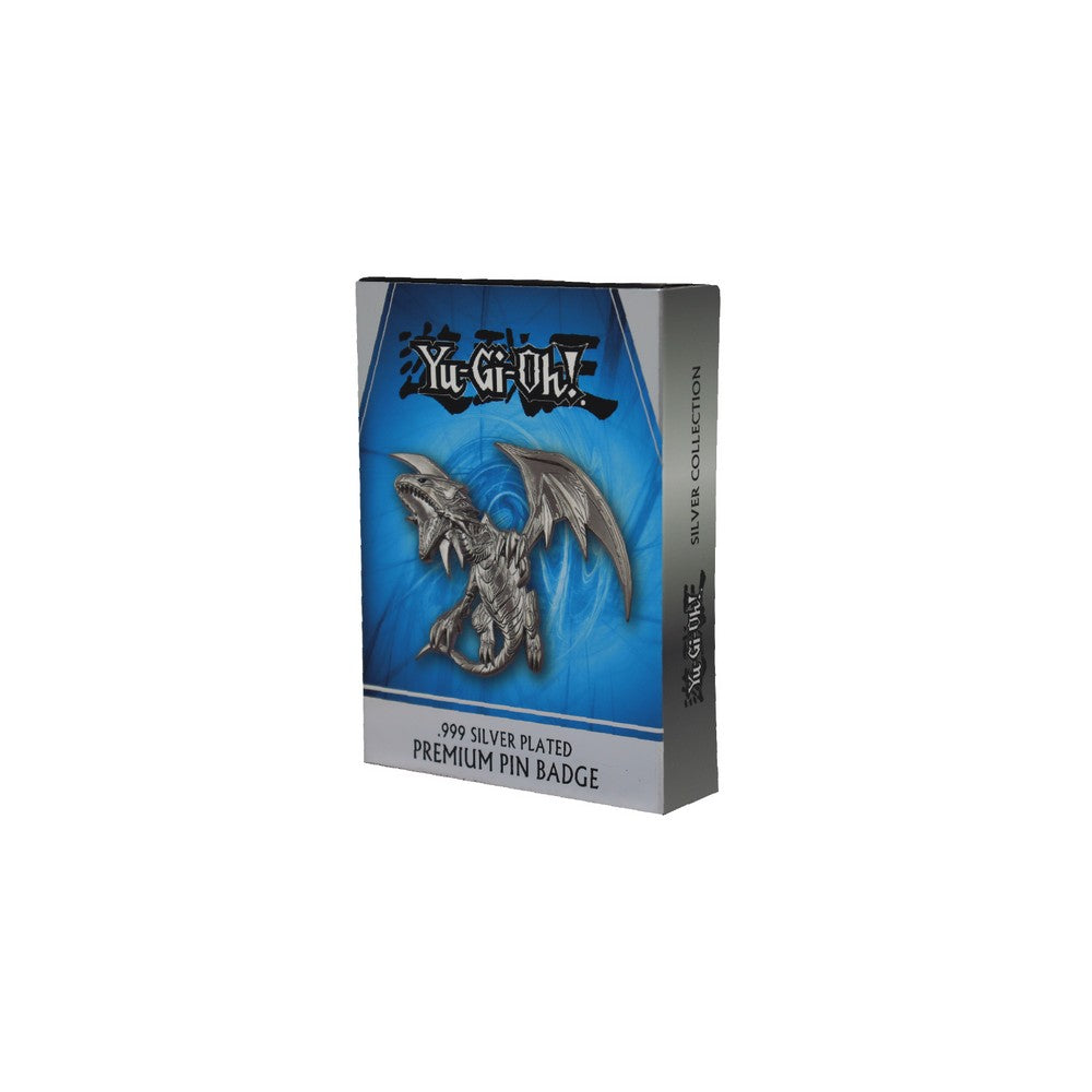 PREORDER Yu-Gi-Oh! Limited Edition Blue Eyes White Dragon .999 Silver Plated XL Pin Badge