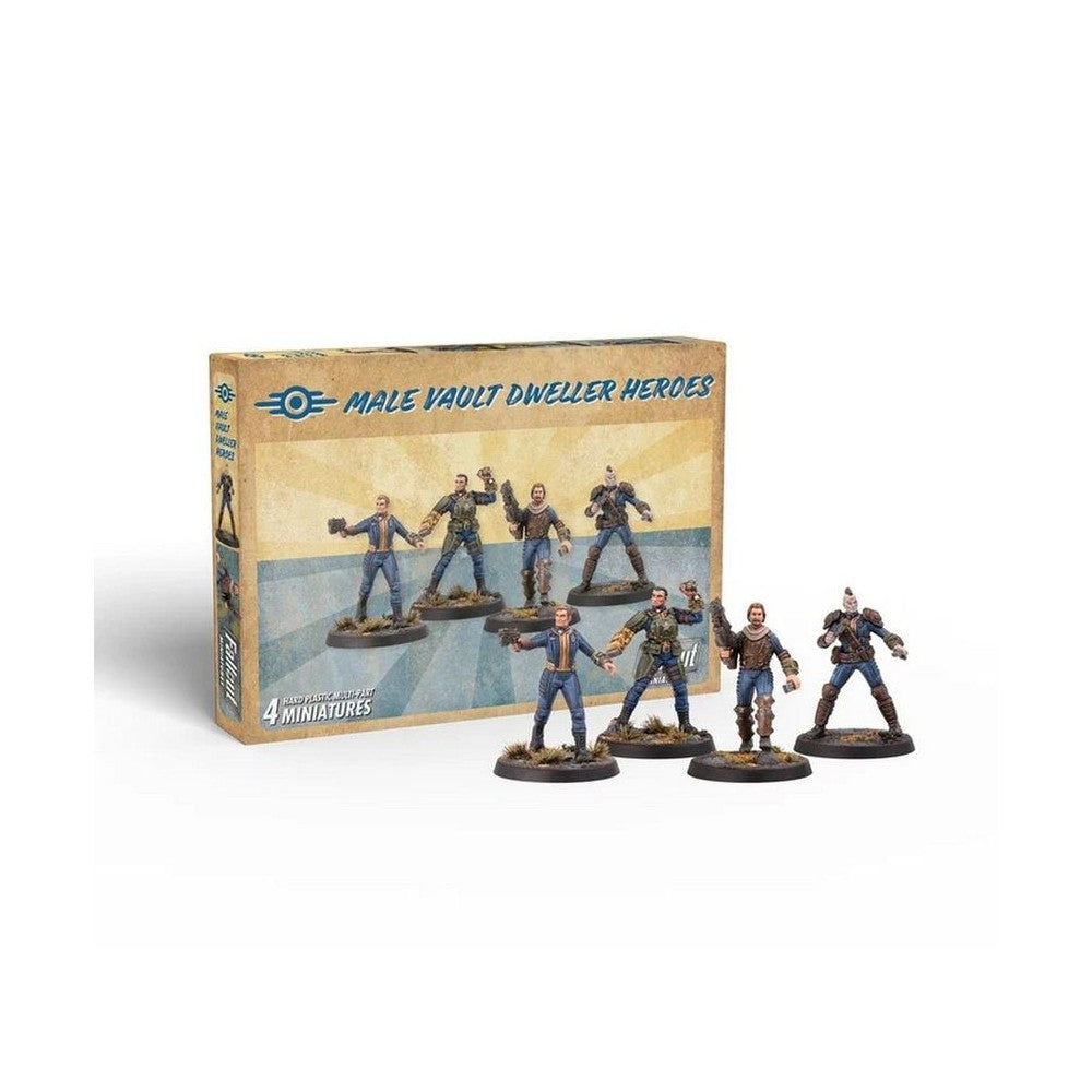 PREORDER Fallout: Miniatures - Male Hero Vault Dwellers (Plastic)