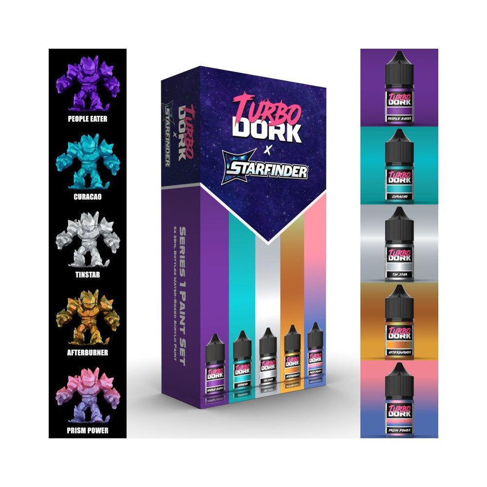 PREORDER Turbo Dork - Starfinder X Turbo Dork Series 1 Paint Set (5 Bottles of Paint)