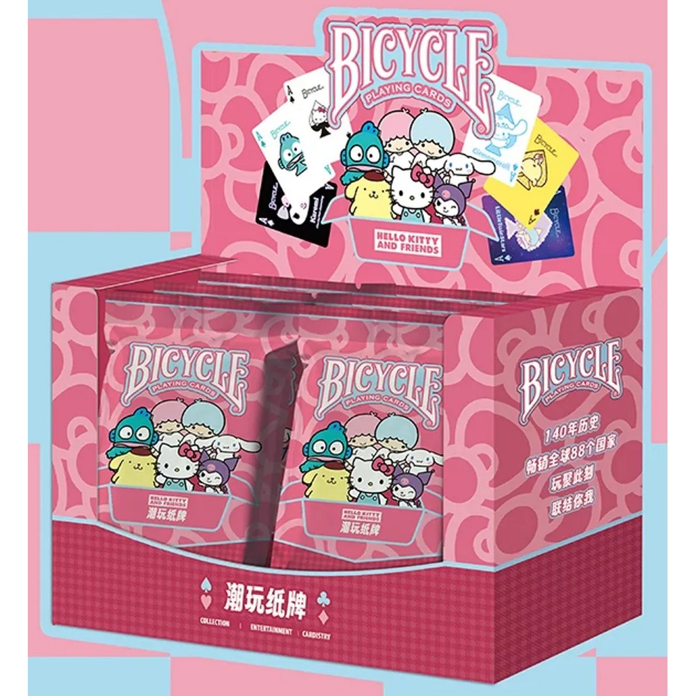 PREORDER Bicycle & Sanrio - Blind Box Display (6 decks)