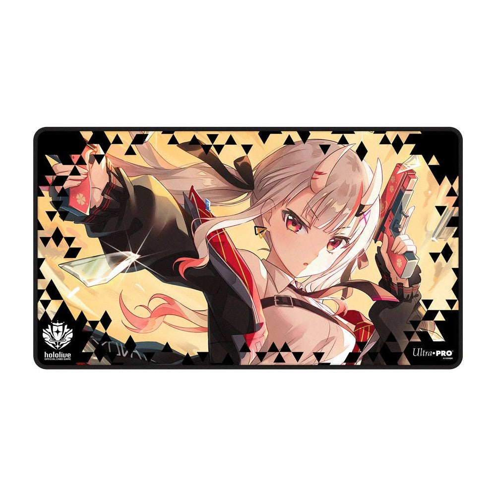 PREORDER Ultra Pro: UP16907 hololive Series 2 Black Stitched Playmat Nakiri Ayame