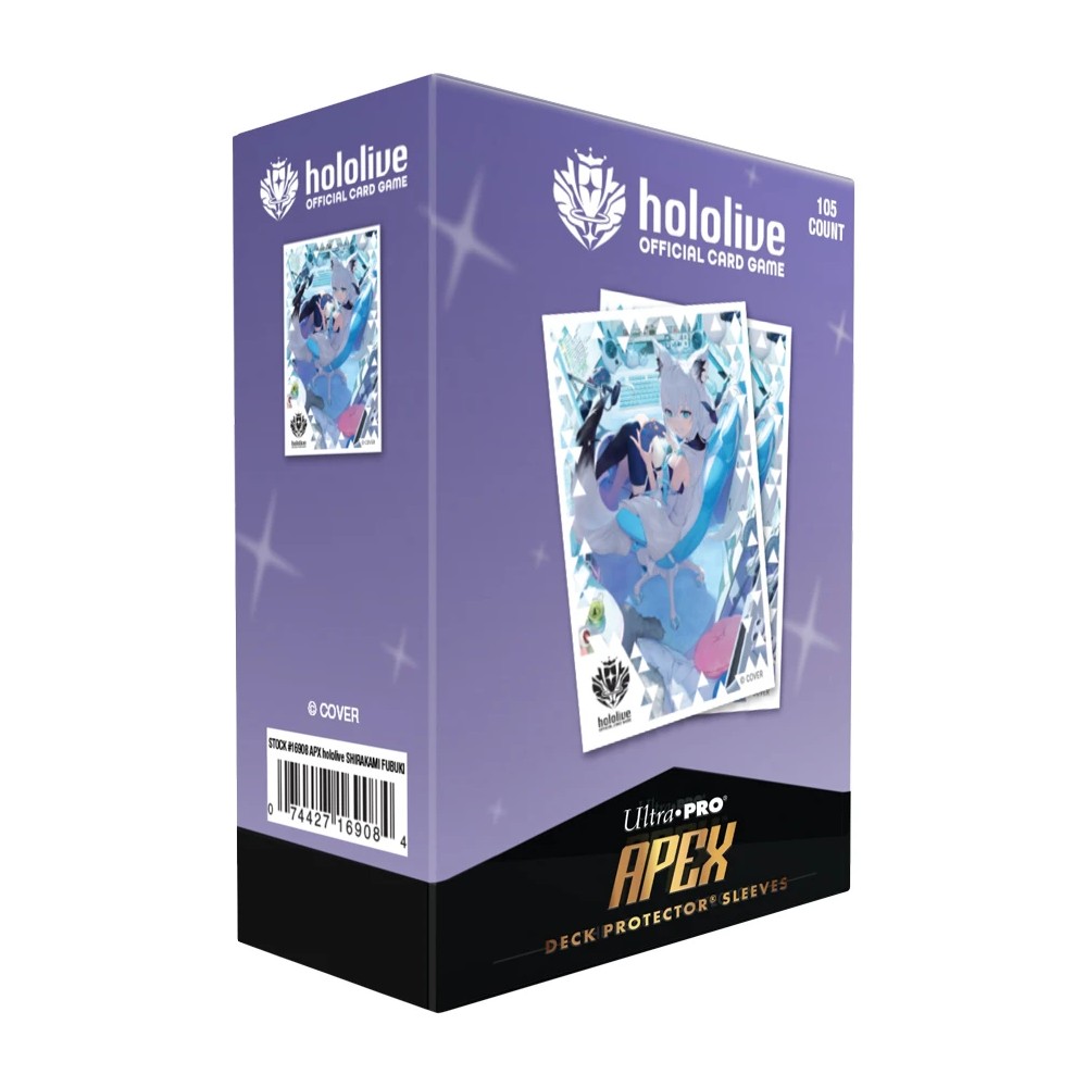 PREORDER Ultra Pro: UP16908 hololive Series 2 105ct APEX DECK PROTECTOR Sleeves Shirakami Fubuki