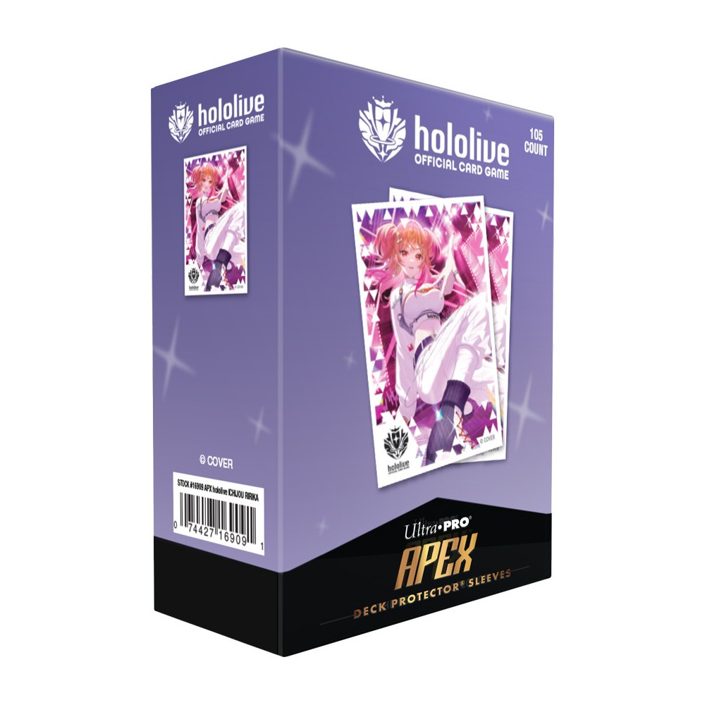 PREORDER Ultra Pro: UP16909 hololive Series 2 105ct APEX DECK PROTECTOR Sleeves Ichijou Ririka