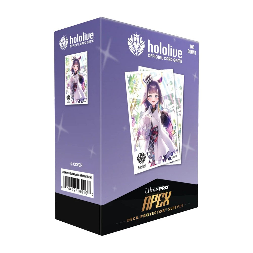 PREORDER Ultra Pro: UP16910 hololive Series 2 105ct APEX DECK PROTECTOR Sleeves Ninomae Inanis