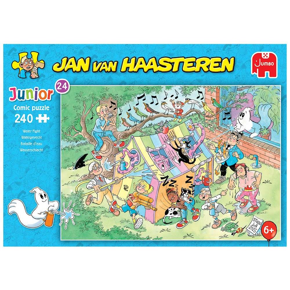 PREORDER Puzzle - Jumbo Jan van Haasteren Junior 24 - Water Fight 240Pc