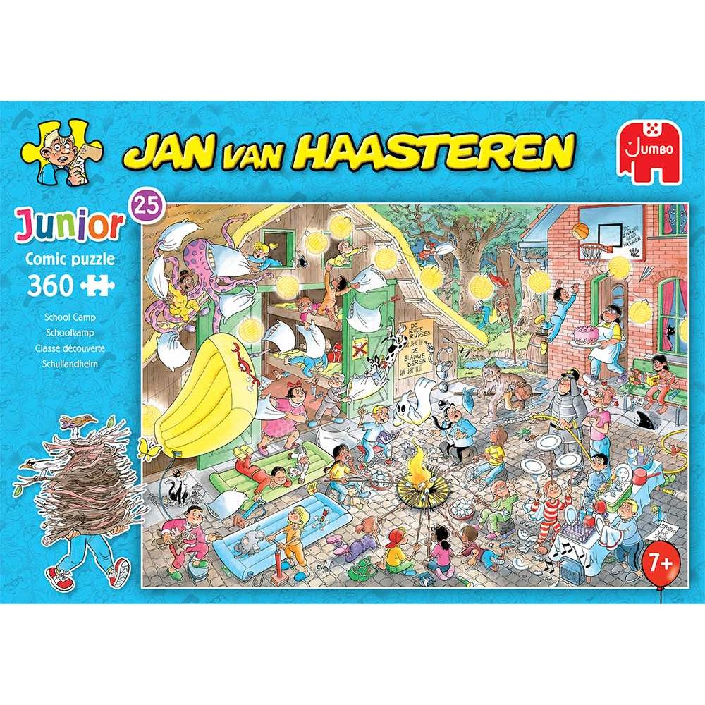 PREORDER Puzzle - Jumbo Jan van Haasteren Junior 25 - School Camp 360Pc