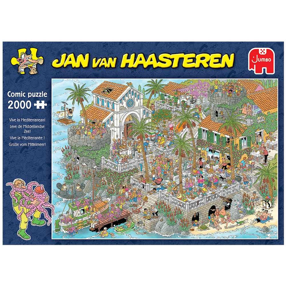 PREORDER Puzzle - Jumbo - Jan van Haasteren - Vive la Mediterranean!  2000 pcs