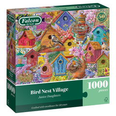 PREORDER Puzzle - Jumbo - Falcon - Bird Nest Village (1000 pieces)