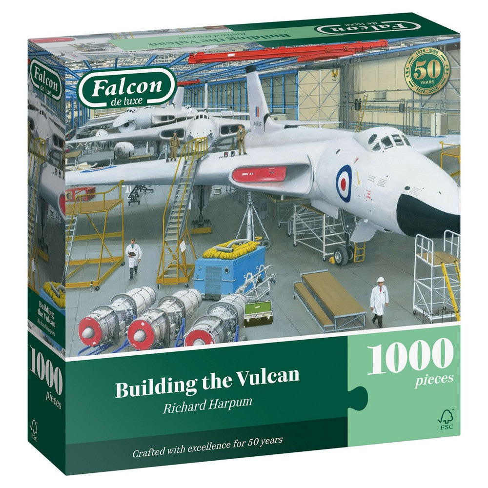 PREORDER Puzzle - Jumbo - Falcon - Building the Vulcan (1000 pieces)