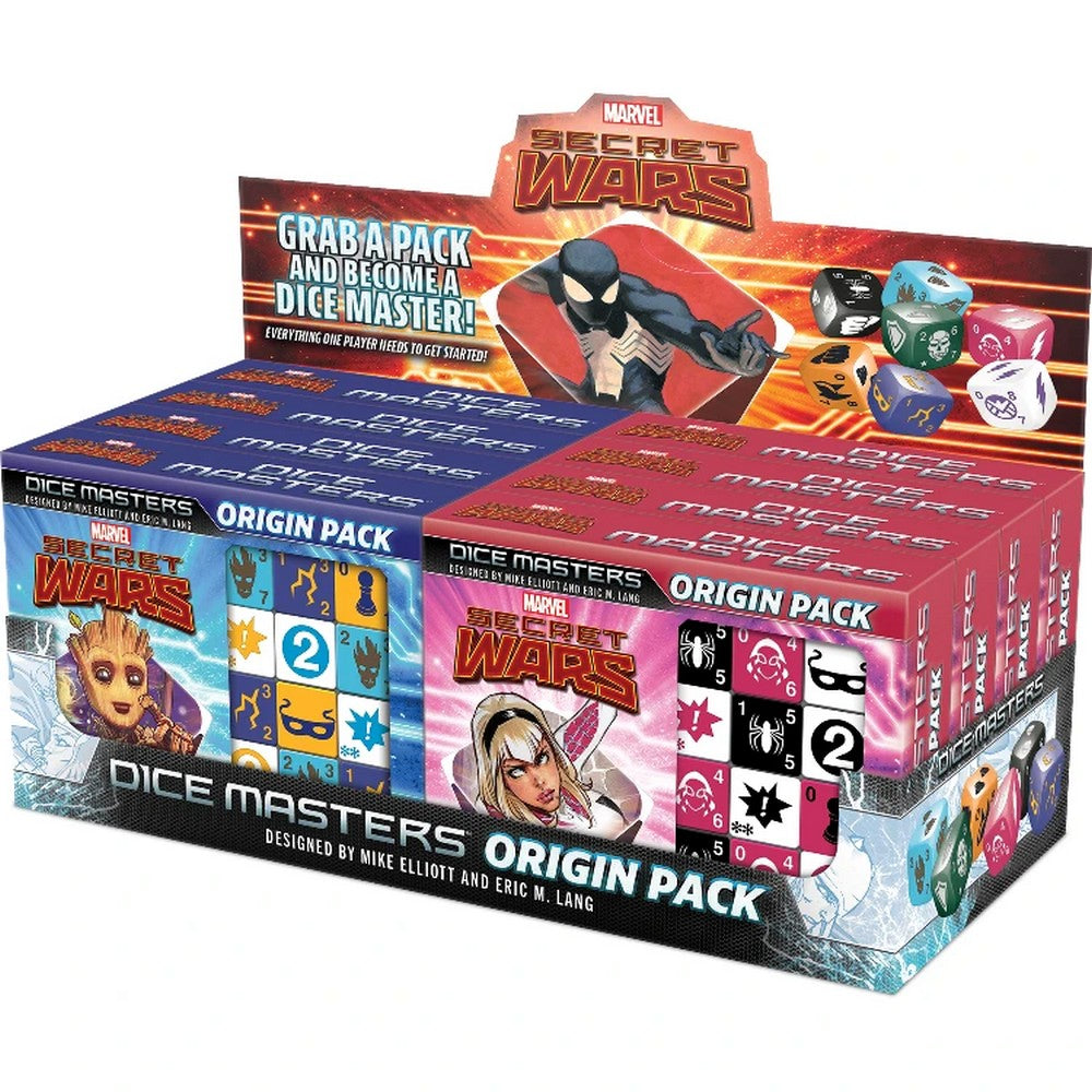 PREORDER Marvel Dice Masters: Secret Wars Origin Packs Display