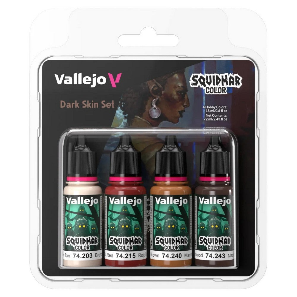 PREORDER Vallejo - Squidmar Color - Dark Skin set (4)