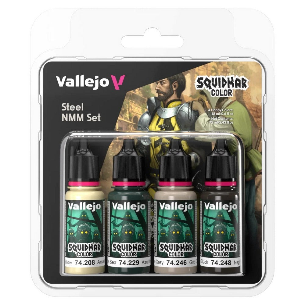 PREORDER Vallejo - Squidmar Color - Steel NMM set (4)