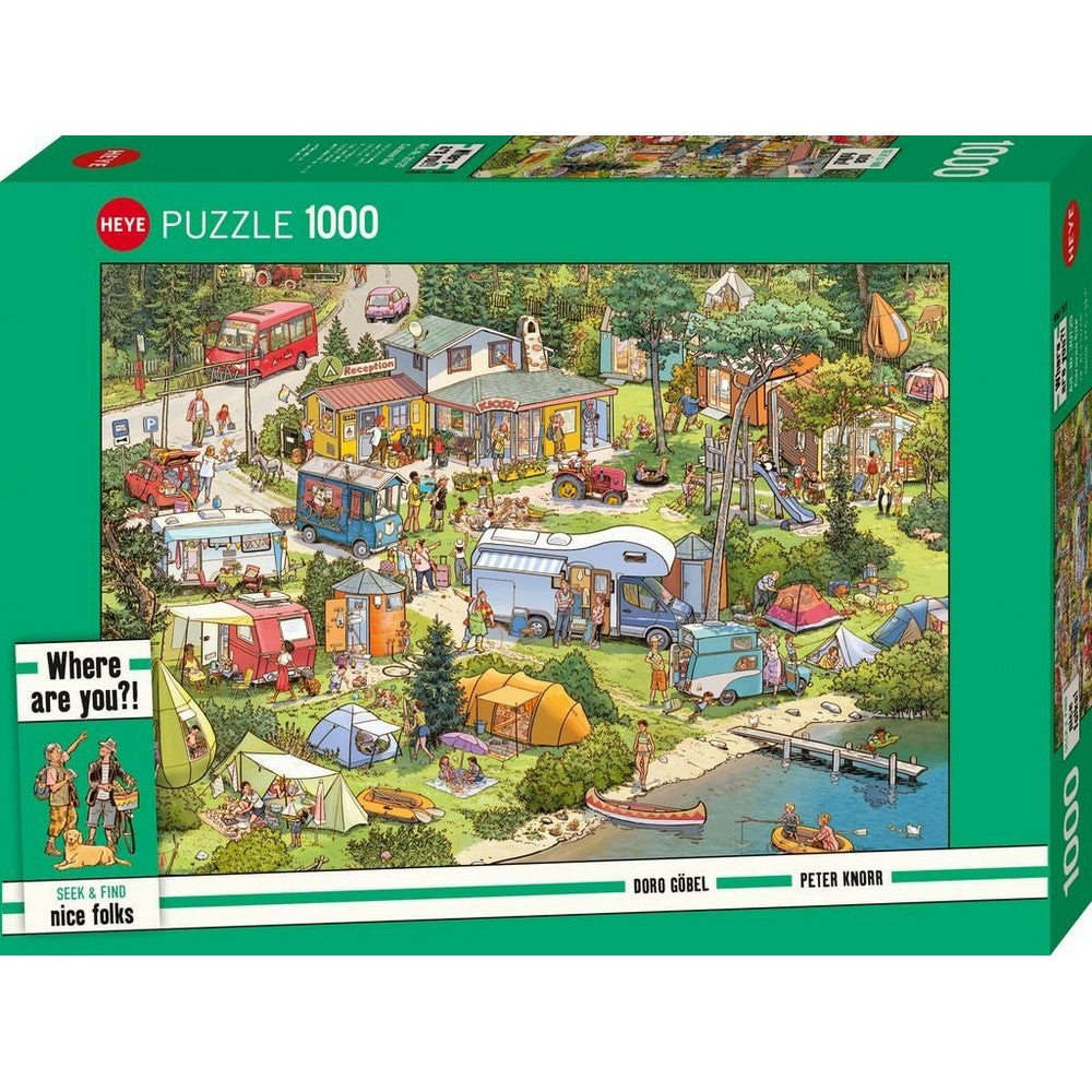 PREORDER Puzzle - Heye - Where are you?! Caravan Site - 1000pc