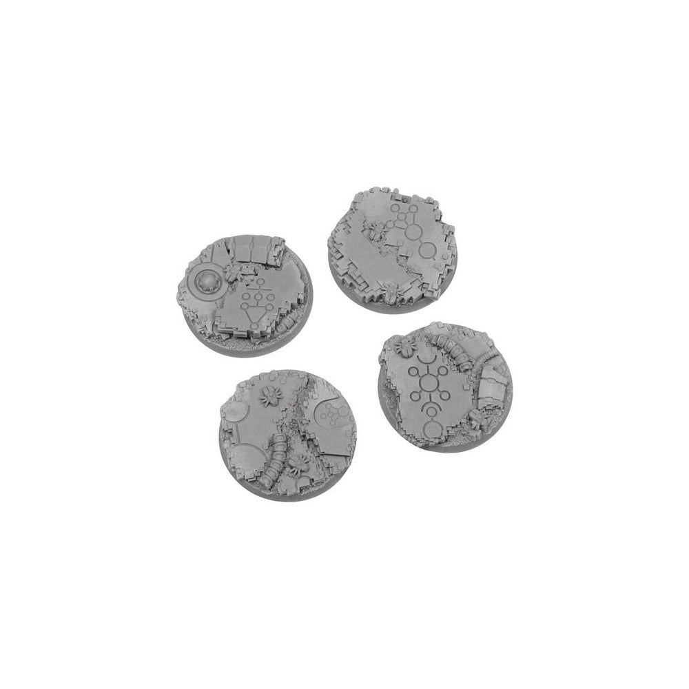 PREORDER Micro Art Studio - Living Metal Round 50mm (2 bases) UNPAINTED [28mm/1:56]